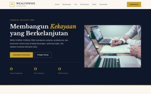 Template Website Konsultan Keuangan - WEALTHWISE CONSULTING