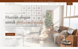 Template Website Kost Eksklusif - The Residence Kost
