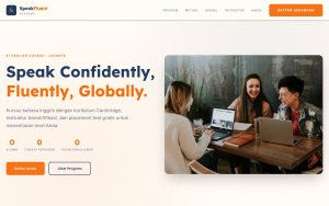 Template Website Kursus Bahasa Inggris - SPEAKFLUENT ACADEMY