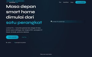 Template Website Landing Launching Produk - Luminex Pro