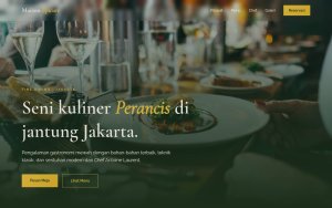 Template Website Landing Restoran & Cafe - Maison Épicure