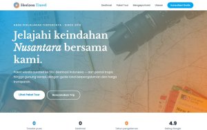 Template Website Landing Travel & Tour - Horizon Travel