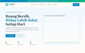 Template Website Layanan Kebersihan - CLEANPRO NUSANTARA