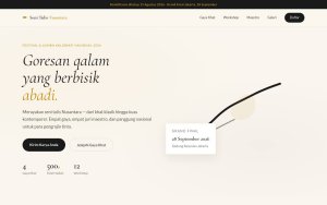 Template Website Lomba Kaligrafi - Seni Tulis Nusantara