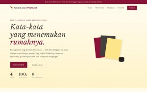 Template Website Lomba Menulis - Quill & Ink Writers Fest