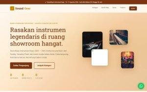 Template Website Pameran Alat Musik - SoundGear Instrument Expo 2026