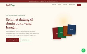 Template Website Pameran Buku - BookVerse Literary Fair 2026