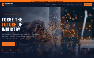 Template Website Pameran Industri - IndustriTech Manufacturing Expo
