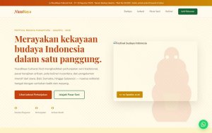 Template Website Perayaan Budaya Lokal - NusaRaya Cultural Fest