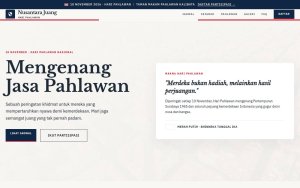 Template Website Perayaan Hari Pahlawan - NUSANTARA JUANG
