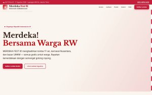 Template Website Perayaan Kemerdekaan - MERDEKA FEST 81
