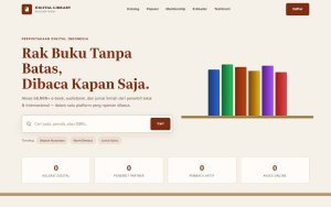 Template Website Perpustakaan Digital - DIGITAL LIBRARY NUSANTARA