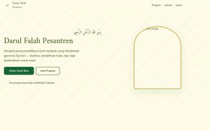 Template Website Pondok Pesantren - Darul Falah Pesantren