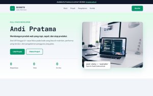 Template Website Portfolio Developer - DEVNOTE