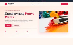 Template Website Portfolio Ilustrator - INK & WHIM