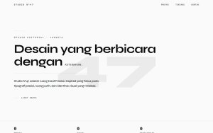 Template Website Portofolio Minimalis - Studio N°47