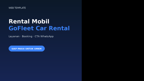 Template Website Rental Mobil - DriveGo
