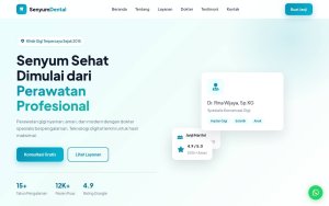 Template Website Klinik Gigi — Senyum Dental - Navbar