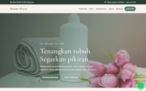 Template Website Spa & Wellness — Serene Bloom - Web Template