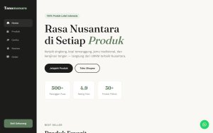 Template Website Toko UMKM — Tanamanara - Web Template