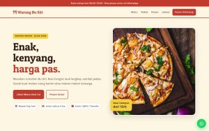 Template Website Warung Makan — Warung Bu Siti - Web Template