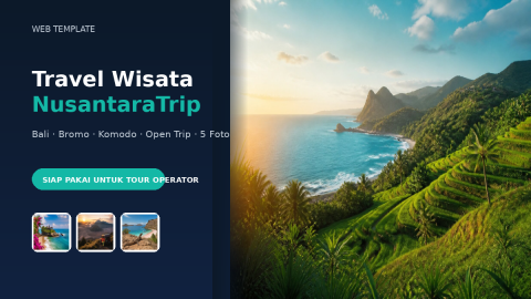 Template Website Travel Wisata - NusantaraTrip