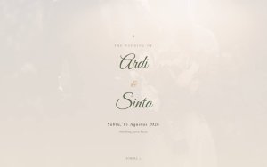 Template Website Wedding Invitation - The Wedding of Ardi & Sinta