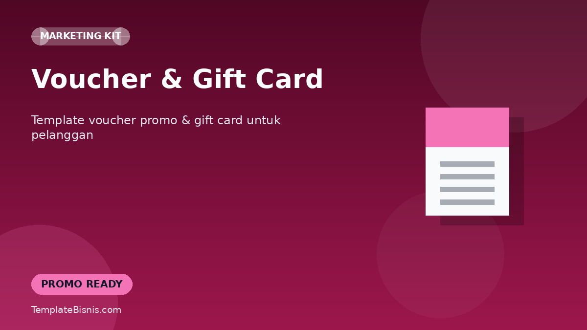 Template Voucher & Gift Card UMKM