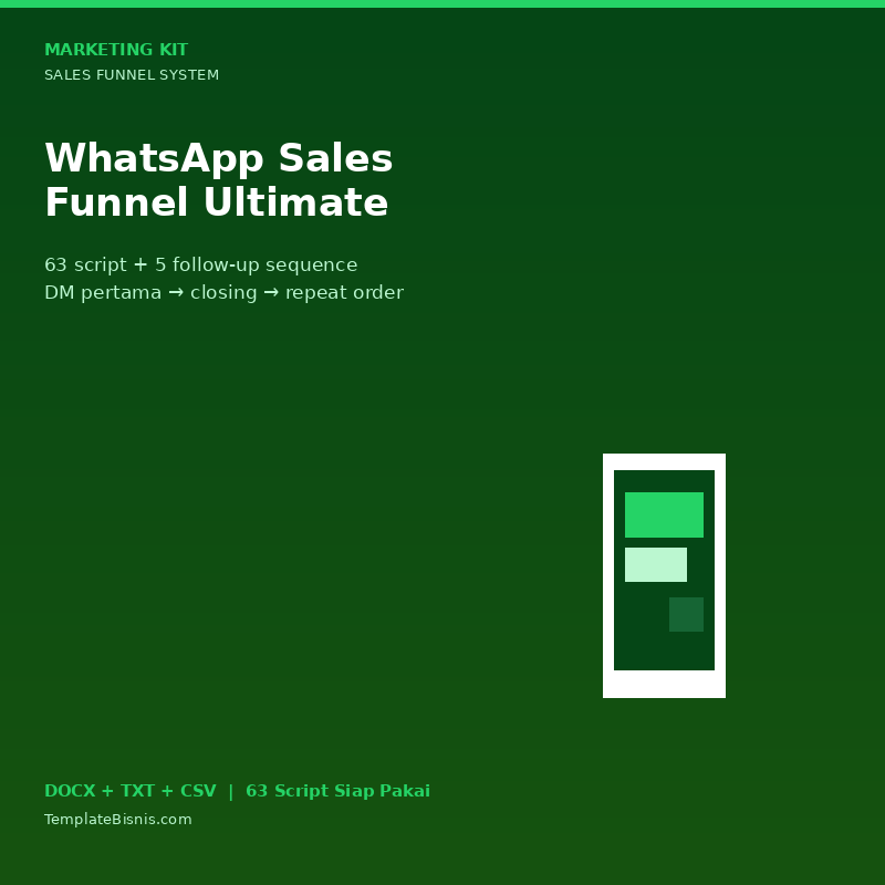 WhatsApp Sales Funnel Ultimate UMKM